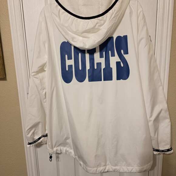 DKNY Indianapolis Colts Lightweight windbreaker in White - XL - EXCELLENT!! - Picture 4 of 8